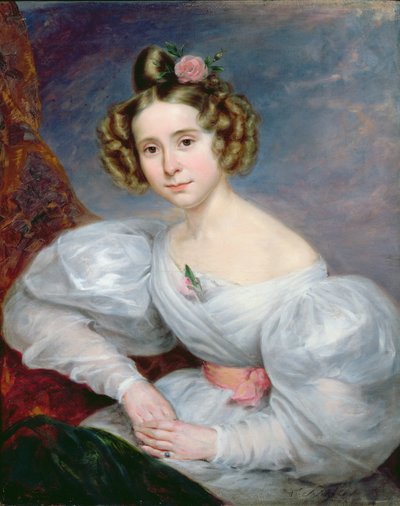 Porträt einer jungen Frau, ca. 1833-34 von Ludwig August or Louis August Schwiter